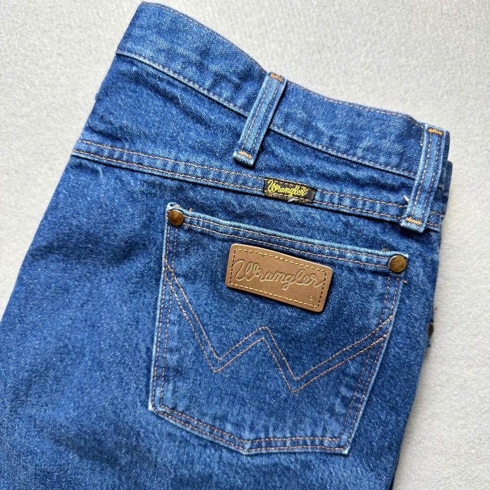 Wrangler Cowboy Cut Jeans Mens 36x34 Blue 13MWZPW Vintage Made in USA Denim